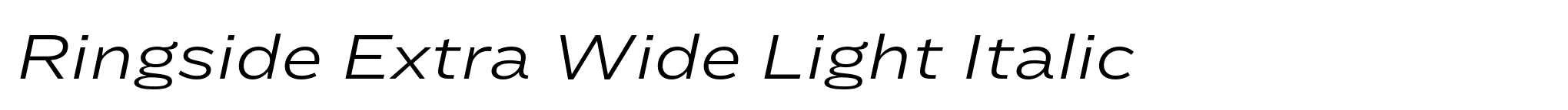 Ringside Extra Wide Light Italic image